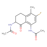 N-(8-acetamido-6-fluoro-5-methyl-1-oxo-1,2,3,4-tetrahydronaphthalen-2-yl)acetamide