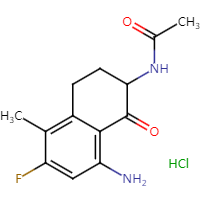 N-(8-amino-6-fluoro-5-methyl-1-oxo-1,2,3,4-tetrahydronaphthalen-2-yl)acetamide hydrochloride